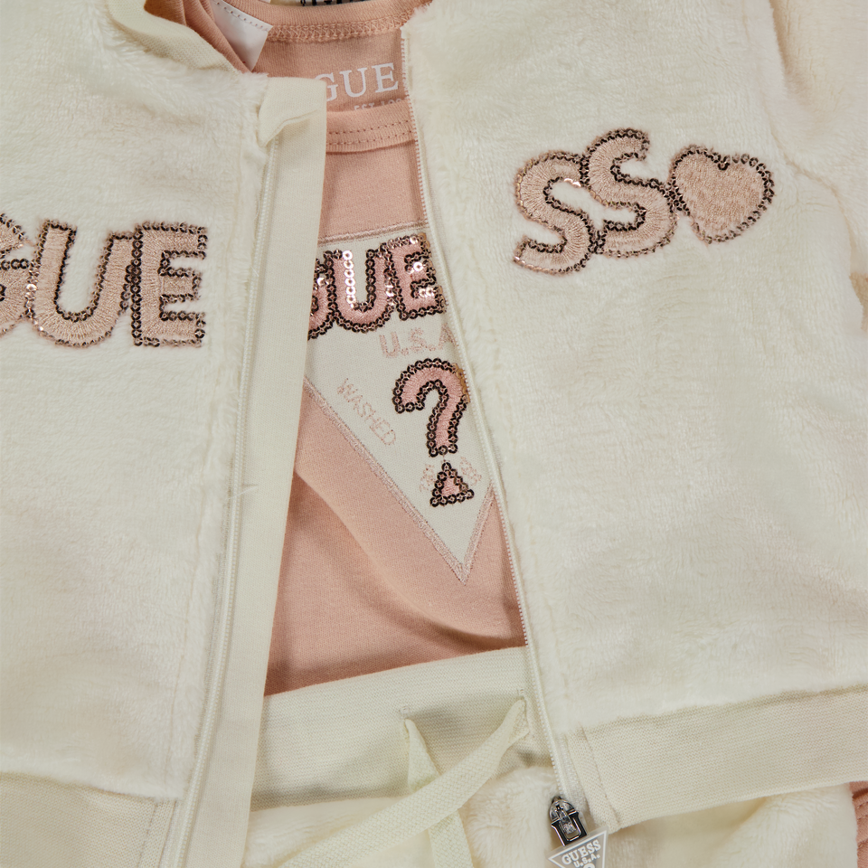 Guess Baby Girls Set  Offwhite