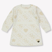 Guess Baby Meisjes Jurk In Off White