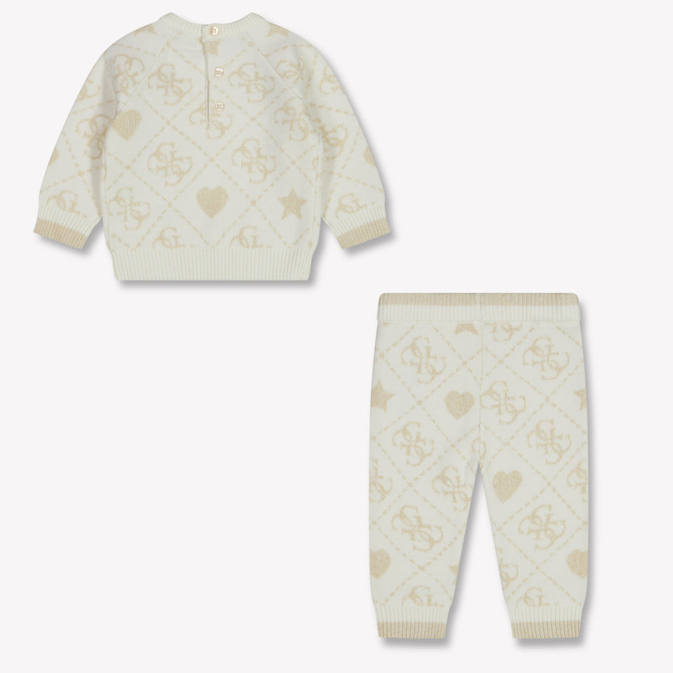 Guess Baby Meisjes Setje In Off White