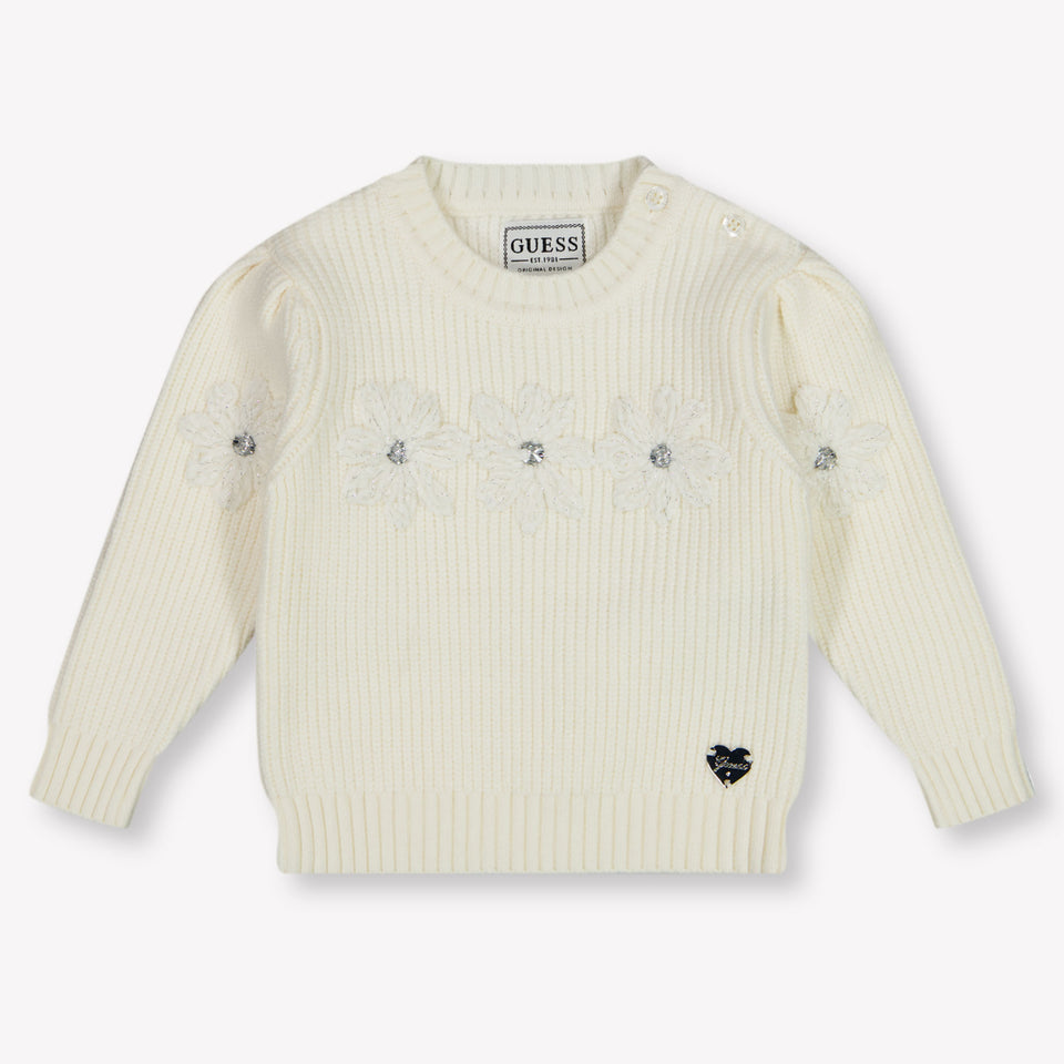 Guess Baby Girls Sweater  Offwhite