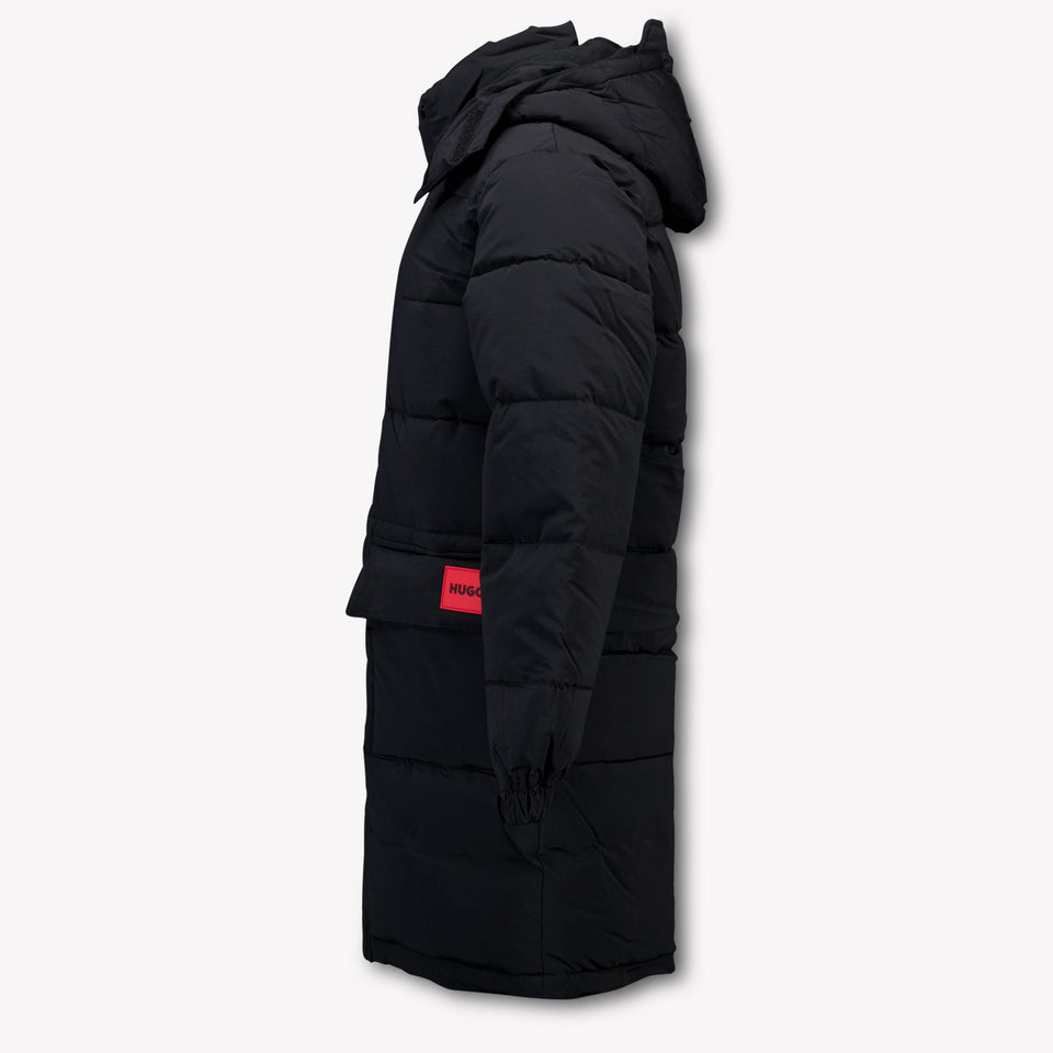 HUGO Kinder Jongens Winterjas In Zwart