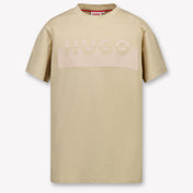 HUGO Kinder Jongens T-Shirt In Beige