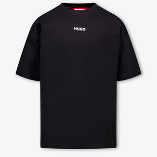HUGO Kinder Jongens T-Shirt In Zwart