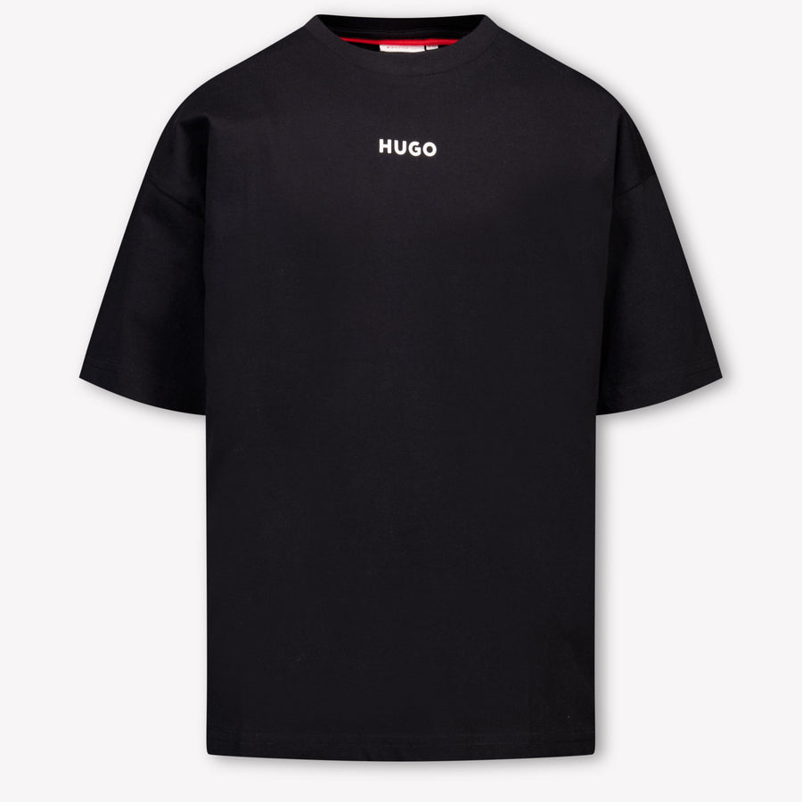 HUGO Kinder Jongens T-Shirt In Zwart