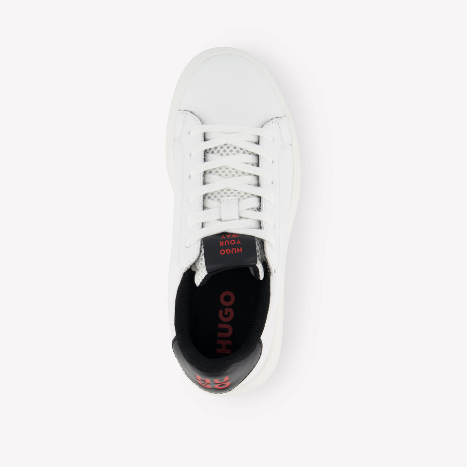 HUGO Jongens Sneakers In Wit