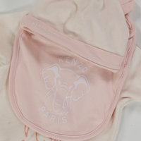 Kenzo kids Baby Unisex Playsuit In Light Pink