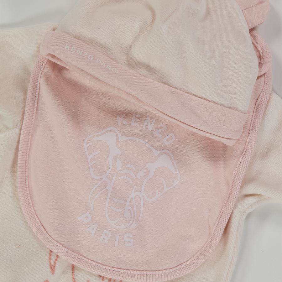 Kenzo kids Baby Unisex Playsuit In Light Pink