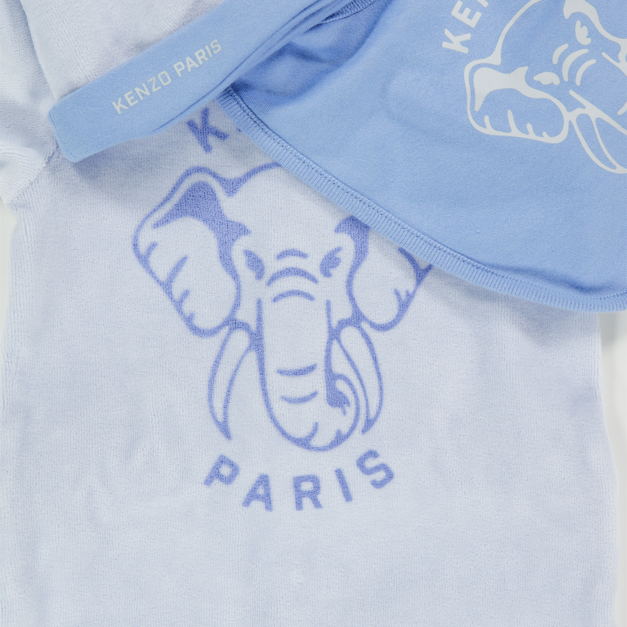 Kenzo kids Baby Unisex Playsuit In Light Blue