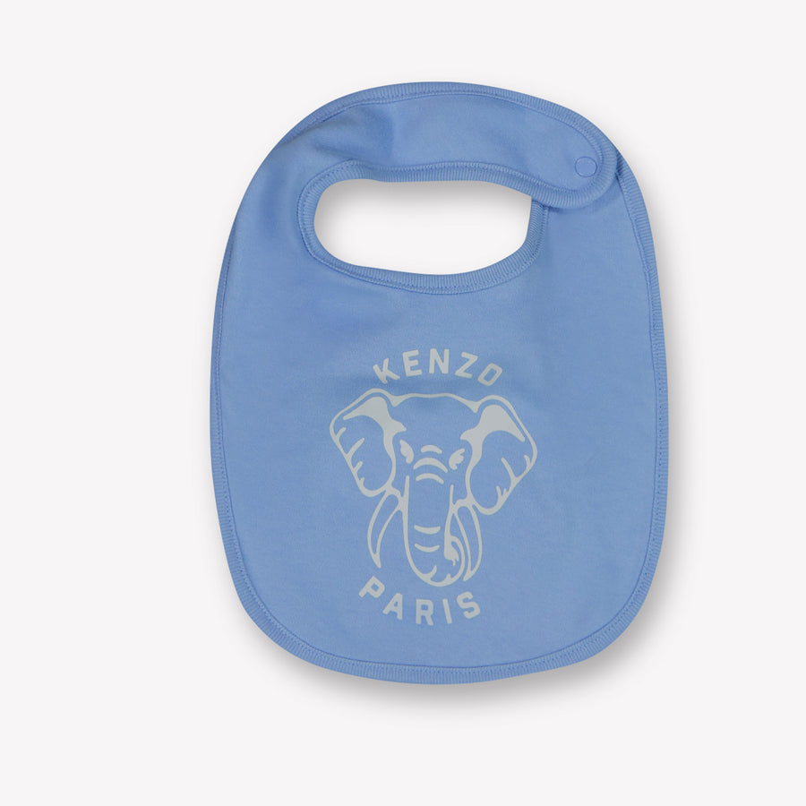 Kenzo kids Baby Unisex Playsuit In Light Blue