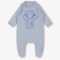 Kenzo kids Baby Unisex Playsuit In Light Blue