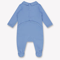 Kenzo kids Baby Unisex Playsuit In Light Blue