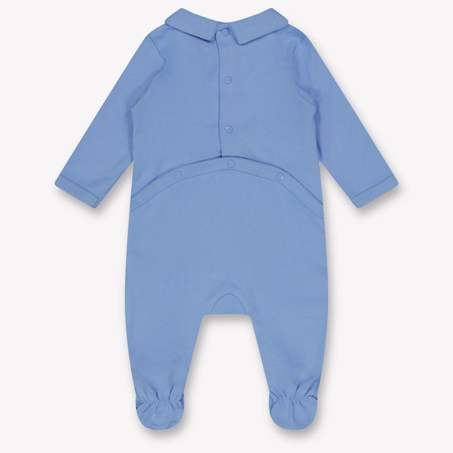 Kenzo kids Baby Unisex Playsuit In Light Blue