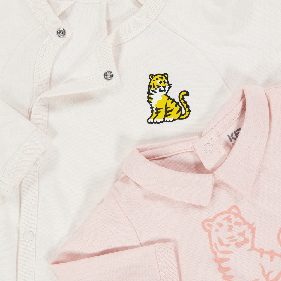 Kenzo kids Baby Unisex Boxpakje In Licht Roze