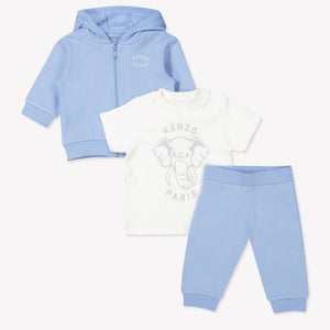 Kenzo kids Baby Unisex Jogging suit Light Blue