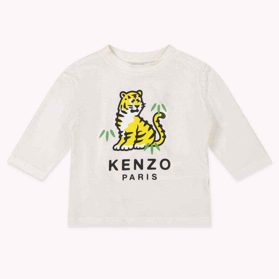 Kenzo kids Baby Boys T-shirt in OffWhite