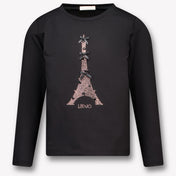 Liu Jo Kinder Meisjes T-Shirt In Zwart