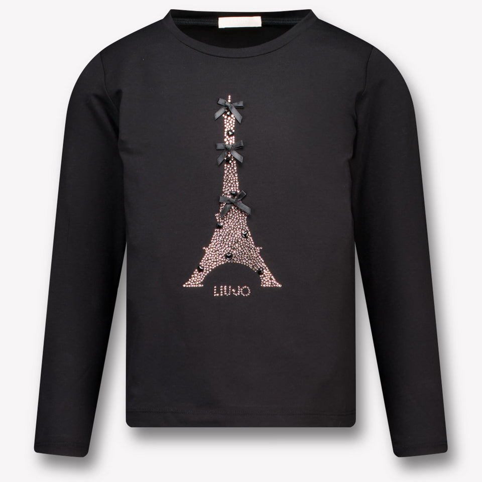 Liu Jo Kinder Meisjes T-Shirt In Zwart