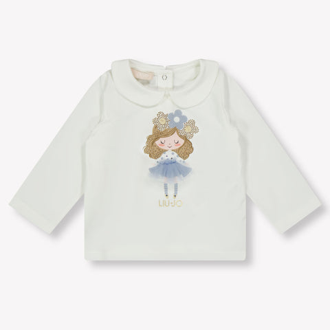 Liu Jo Baby Girls T-Shirt  Offwhite