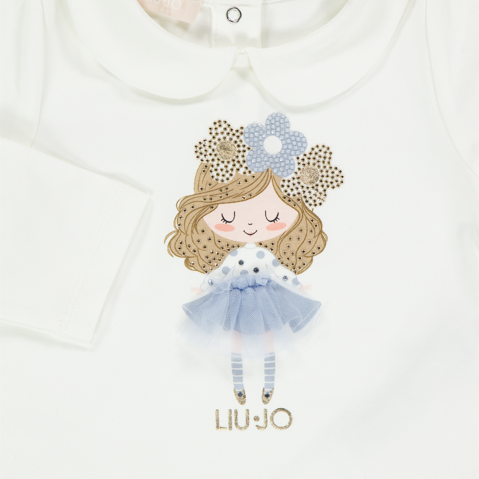 Liu Jo Baby Meisjes T-Shirt In Off White