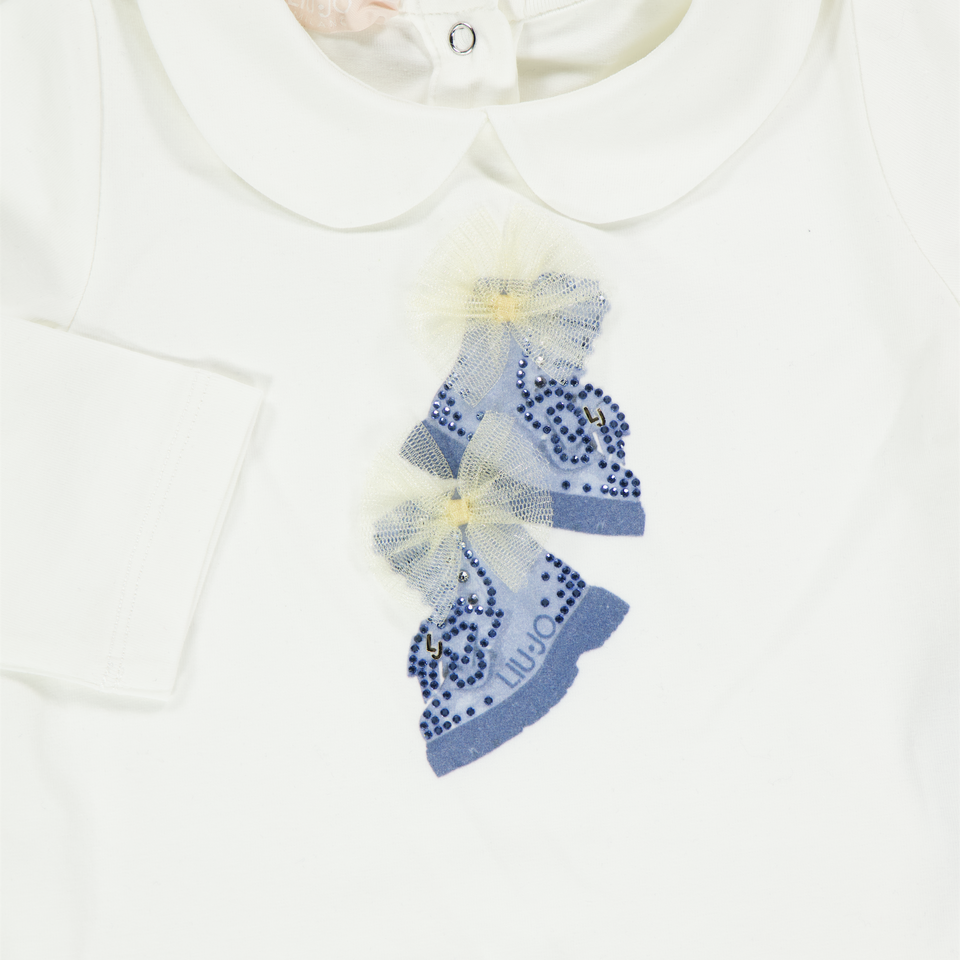 Liu Jo Baby Meisjes T-Shirt In Off White