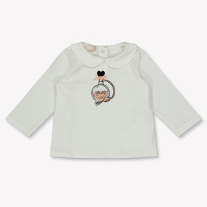 Liu Jo Baby Meisjes T-Shirt In Off White