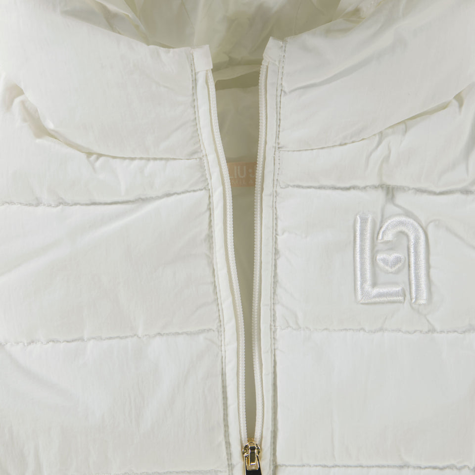 Liu Jo Baby Girls Winter Jacket  Offwhite