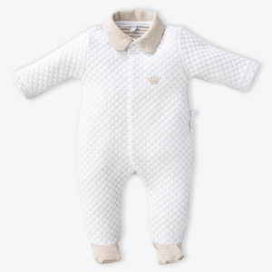 First Baby Unisex Playsuit  White