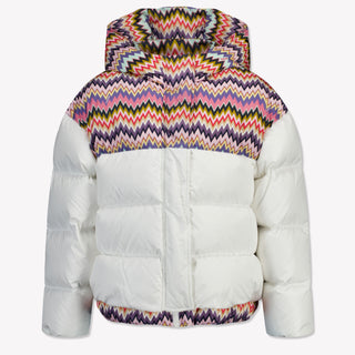 Missoni Kids Girls Winter Coat  White