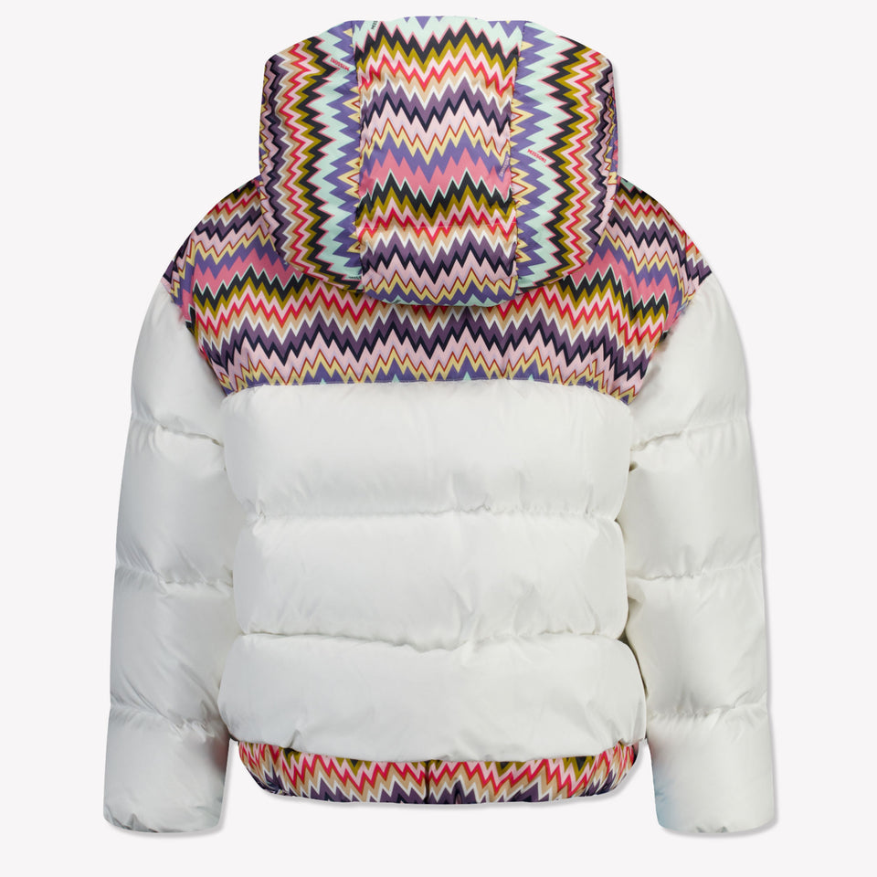 Missoni Kids Girls Winter Coat  White