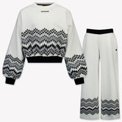 Missoni Kinder Meisjes Joggingpak In Wit