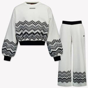 Missoni Kinder Meisjes Joggingpak In Wit