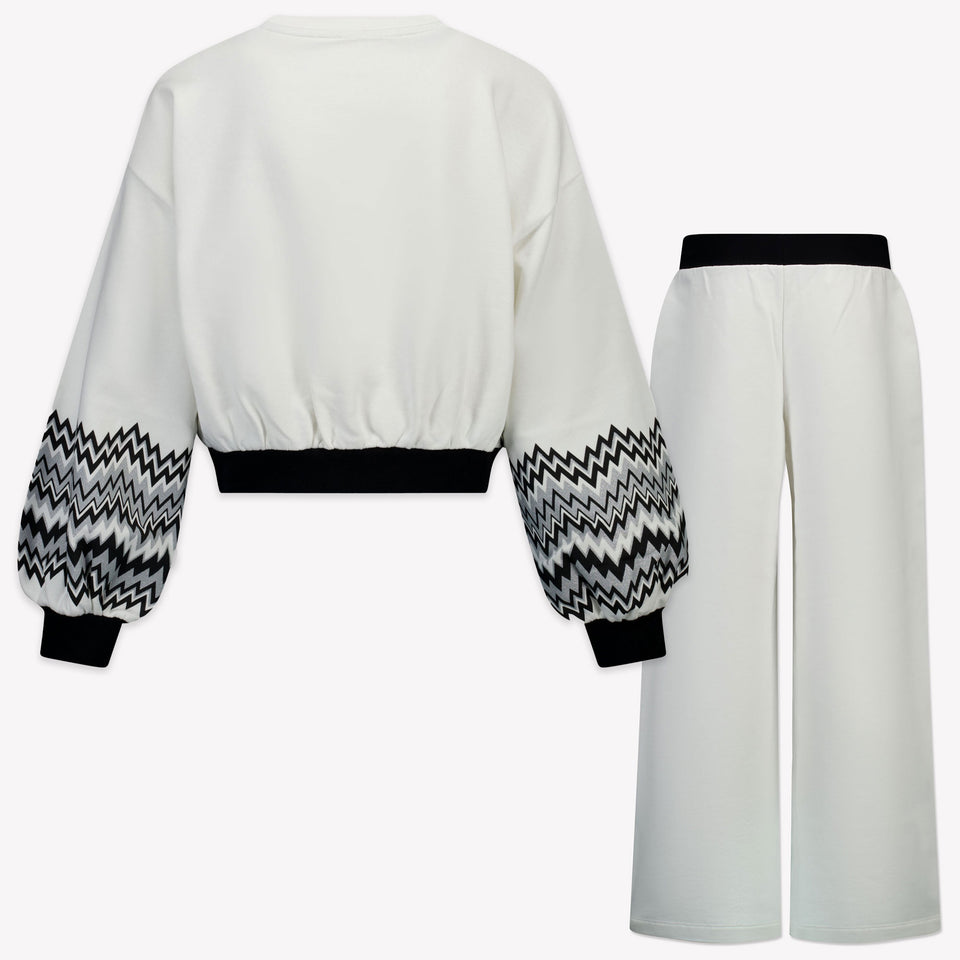 Missoni Kinder Meisjes Joggingpak In Wit