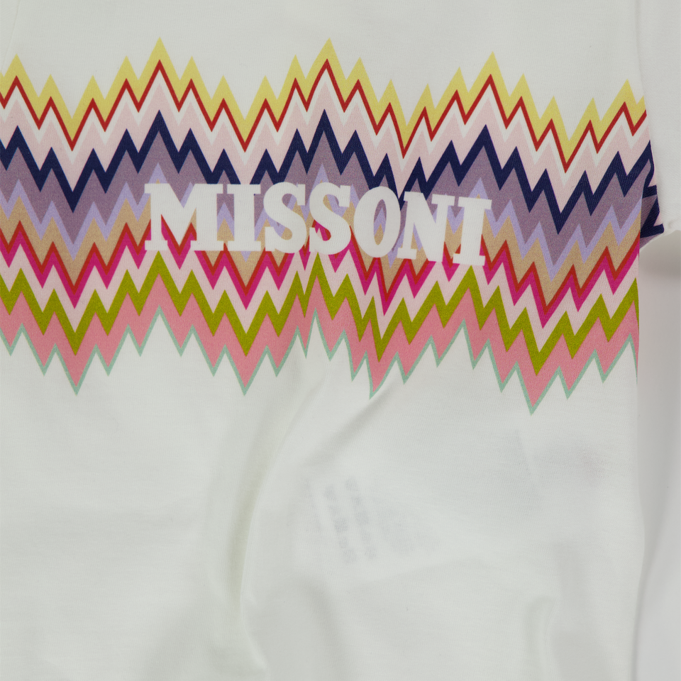 Missoni Baby Meisjes T-Shirt In Wit