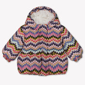 Missoni Baby Meisjes Winterjas In Fuchsia
