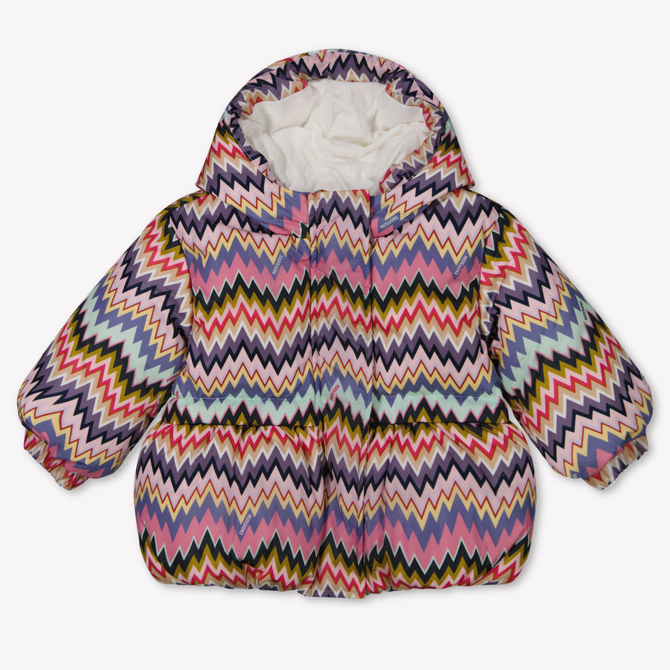 Missoni Baby Meisjes Winterjas In Fuchsia