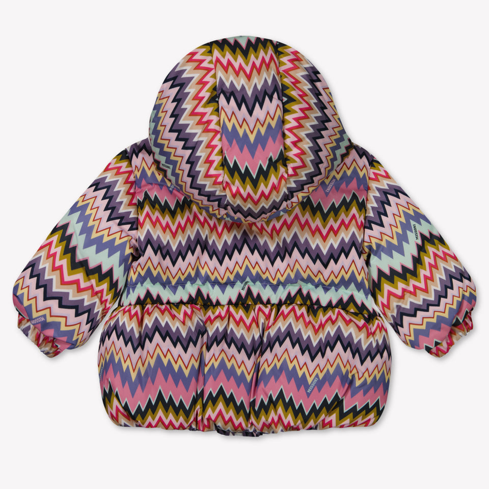 Missoni Baby Meisjes Winterjas In Fuchsia