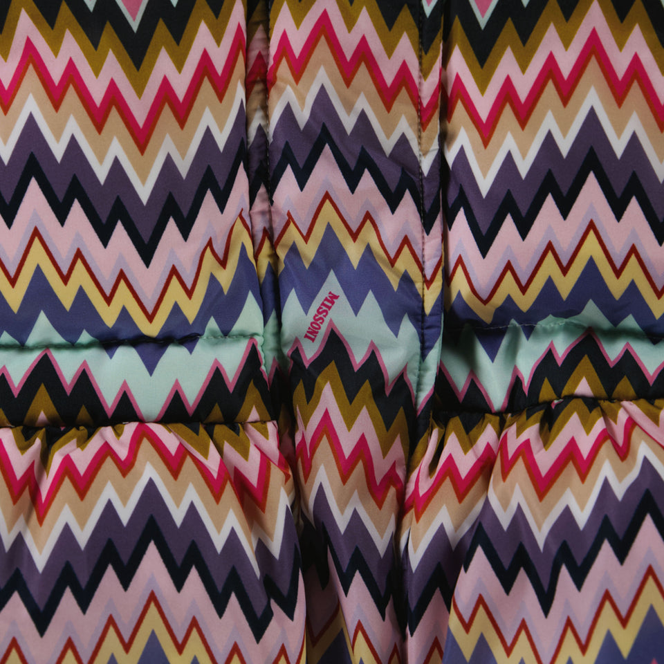 Missoni Baby Meisjes Winterjas In Fuchsia