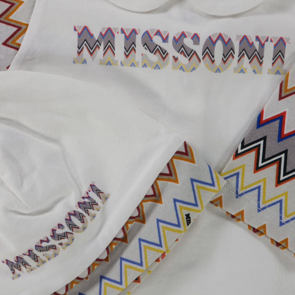Missoni Baby Jongens Boxpakje In Wit