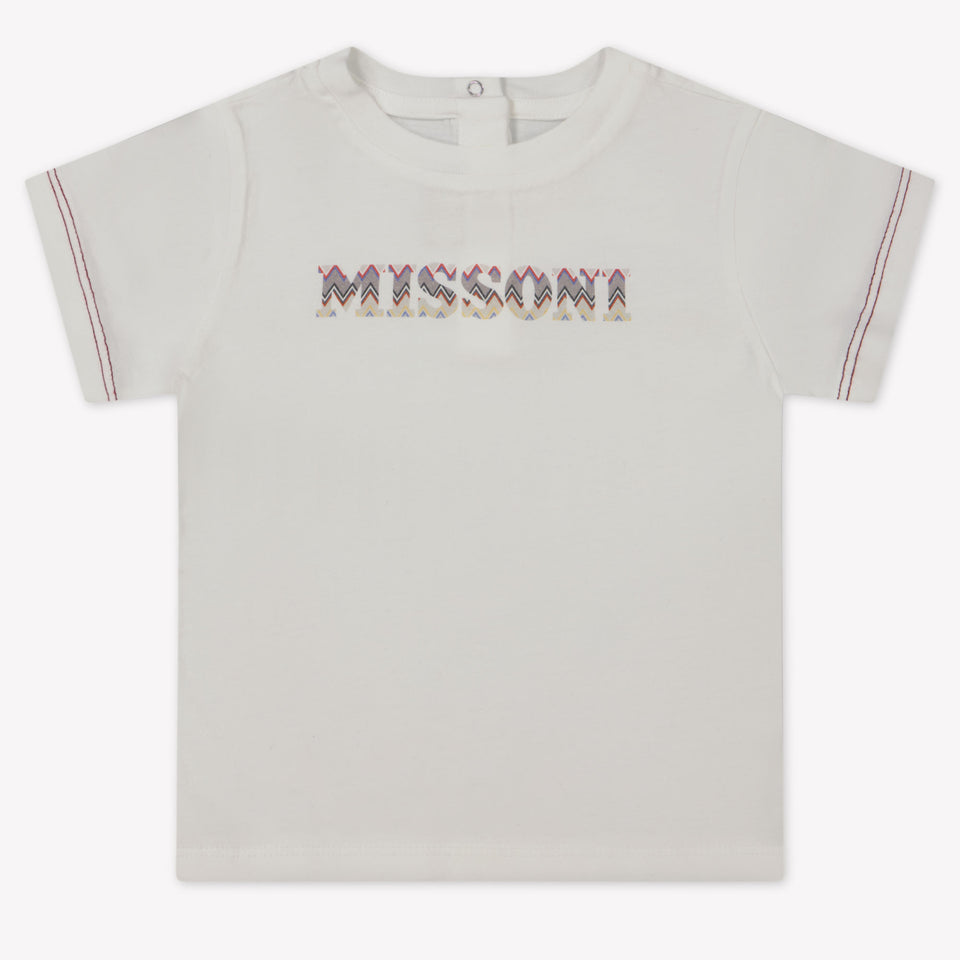 Missoni Baby Jongens T-Shirt In Wit