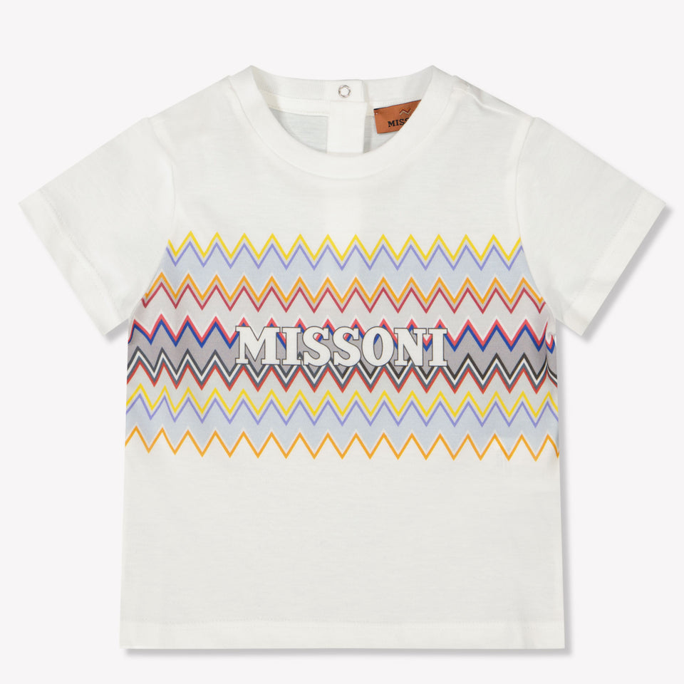 Missoni Baby Jongens T-Shirt In Wit