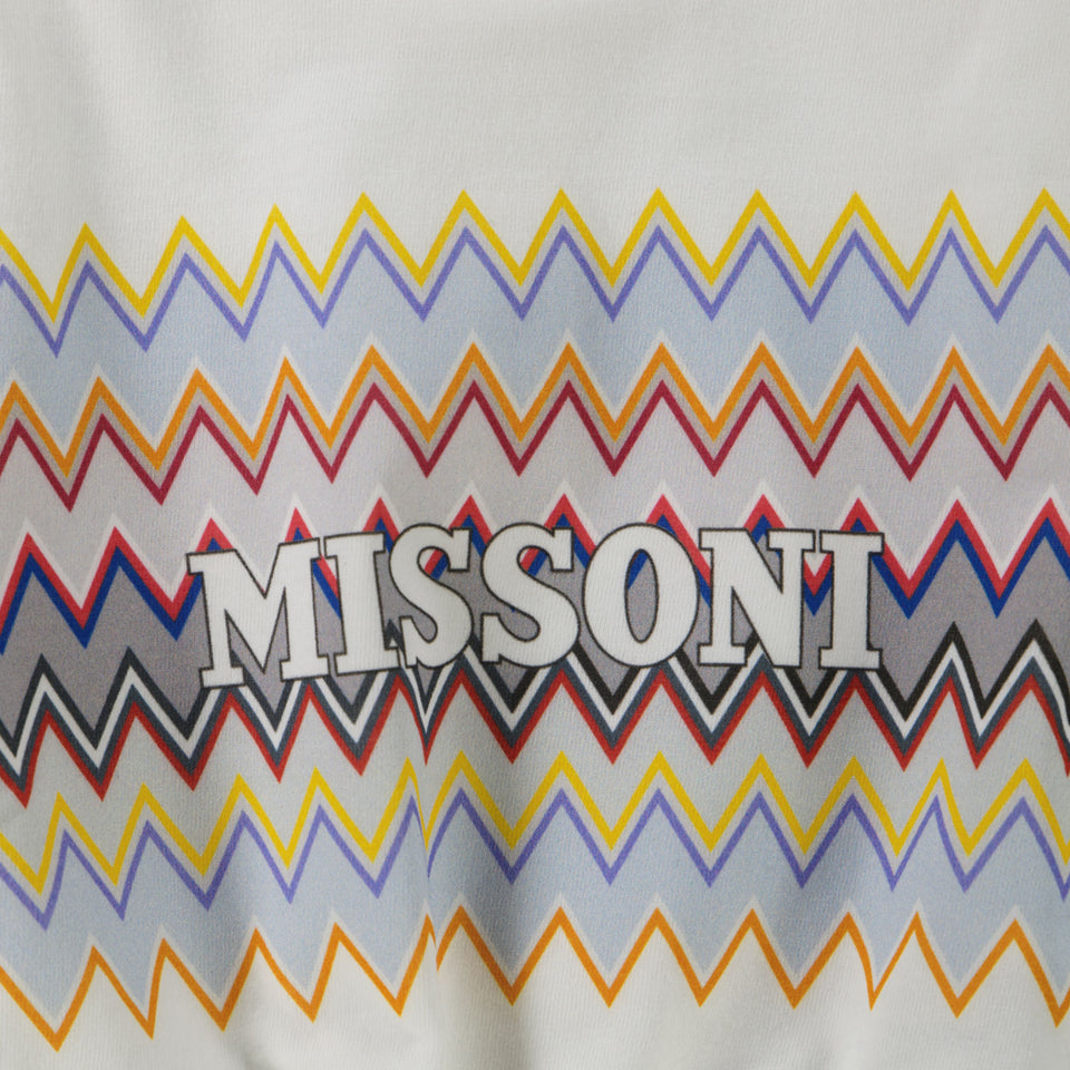 Missoni Baby Jongens T-Shirt In Wit