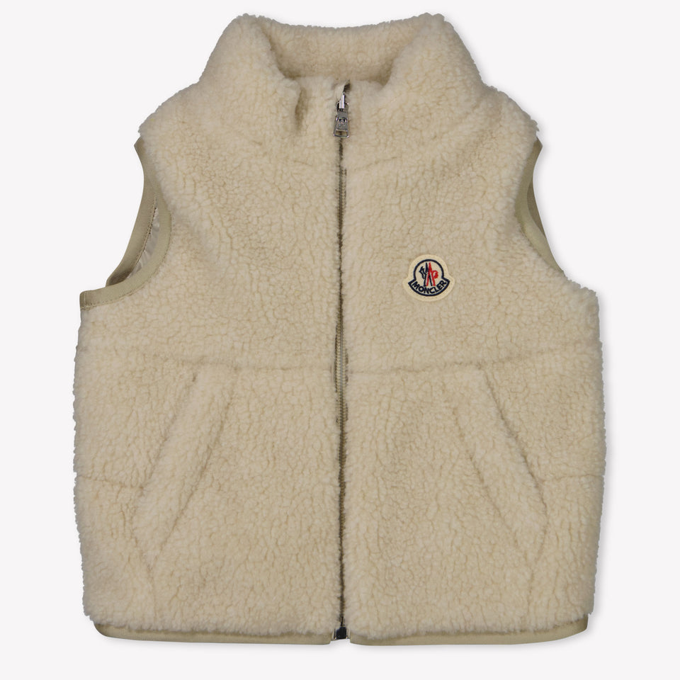 Moncler Ernst Baby Jongens Bodywarmer In Beige