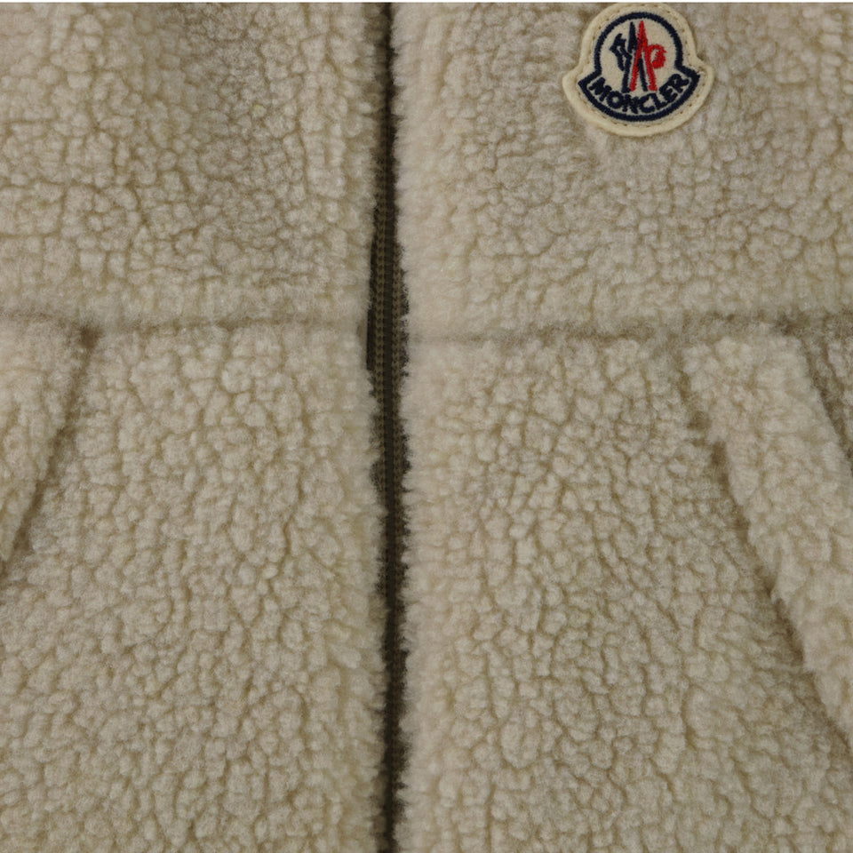 Moncler Ernst Baby Jongens Bodywarmer In Beige