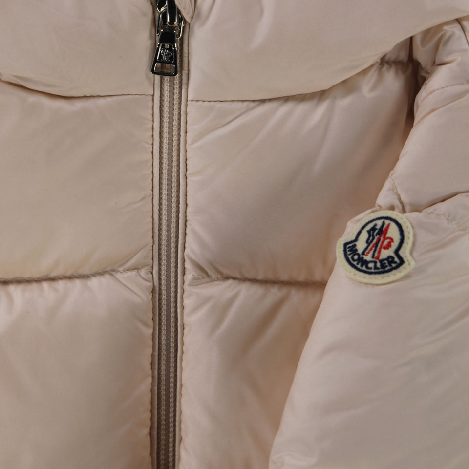 Moncler Sharon Baby Meisjes Winterjas In Licht Roze