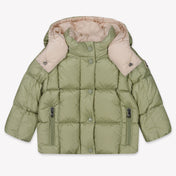 Moncler Parana Baby Meisjes Winterjas In Licht Groen