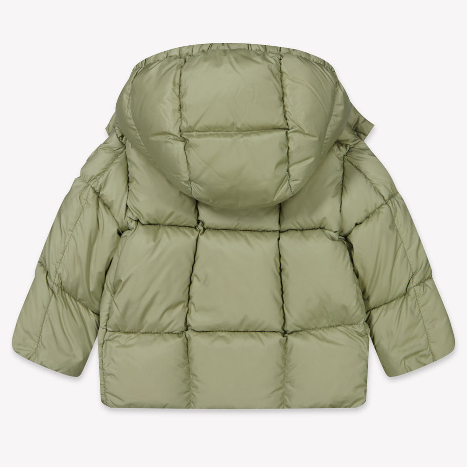 Moncler Parana Baby Meisjes Winterjas In Licht Groen