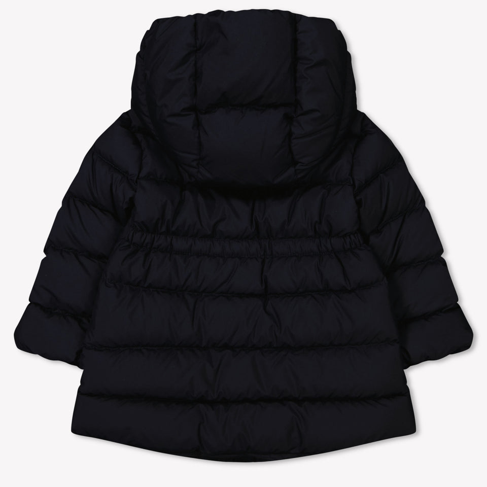 Moncler Molan Baby Meisjes Winterjas In Navy