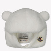 Moncler Baby Unisex Muts In Off White