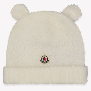 Moncler Baby Unisex Hat  Offwhite
