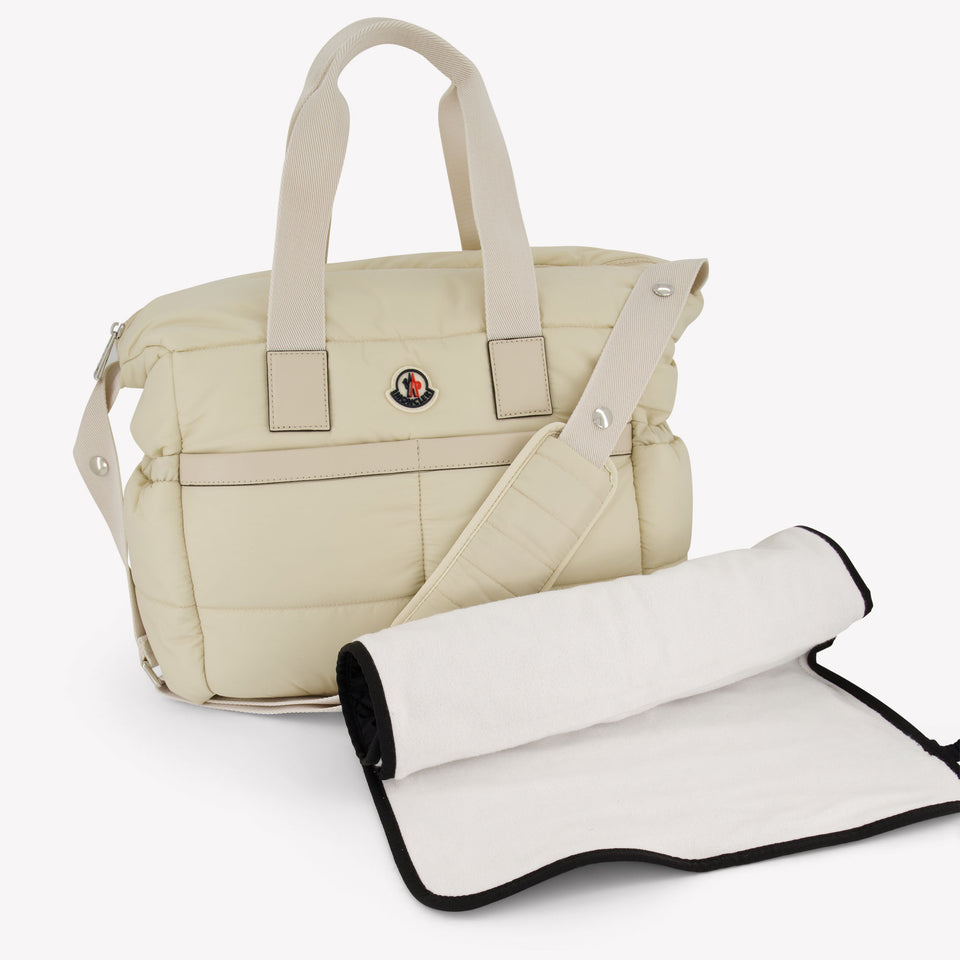 Moncler Baby Unisex Diaper Bag  Beige